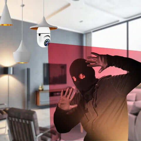 Kit (02) Câmera Segurança Prova D'água Infravermelho Lâmpada Sem Fio Wifi - Yoosee Full HD Inteligente 360