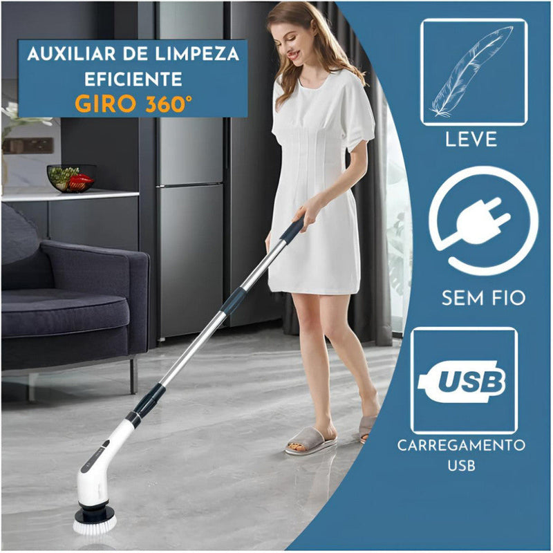 Esfregão Elétrico 9 Em 1 Sem fio - CLEANEW®